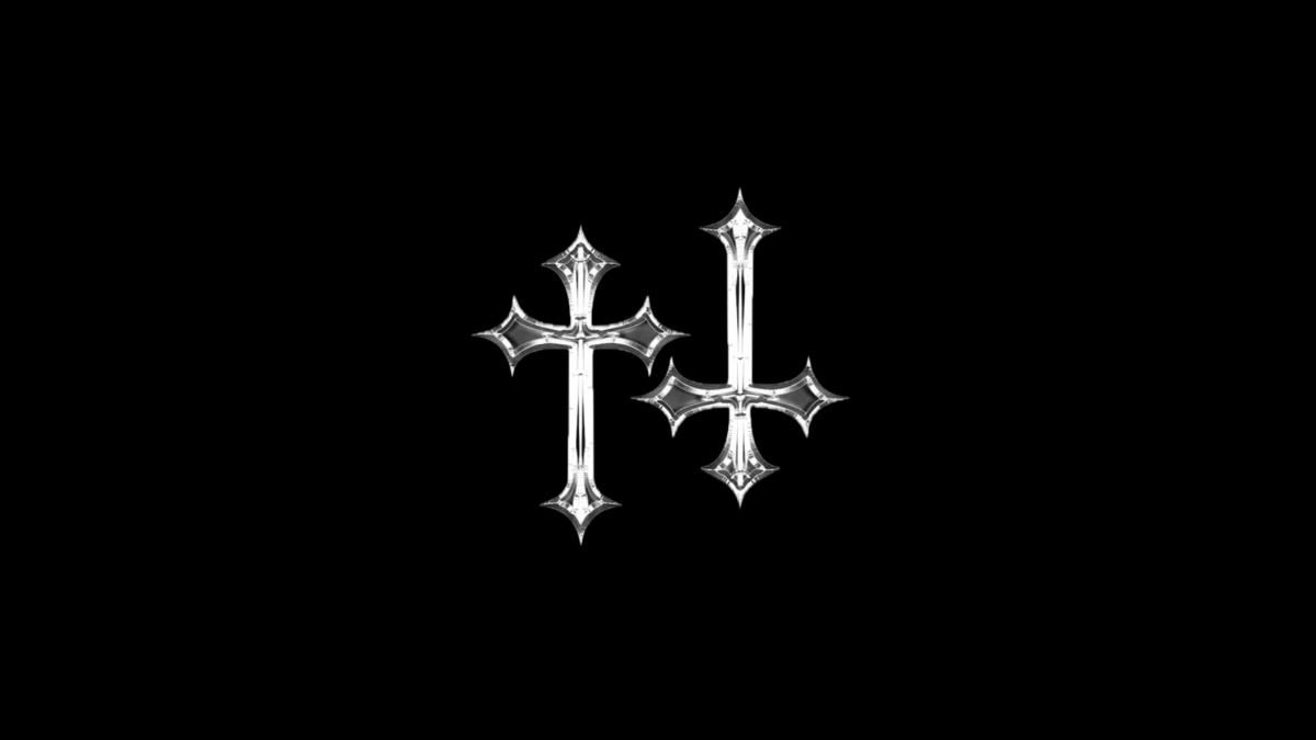 black cross wallpaper for iPhone