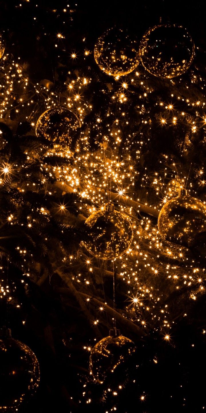 cheerful christmas lights wallpaper for iphone