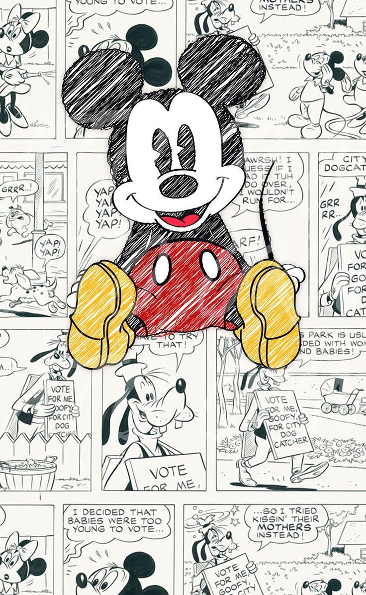 classic mickey mouse iphone wallpaper