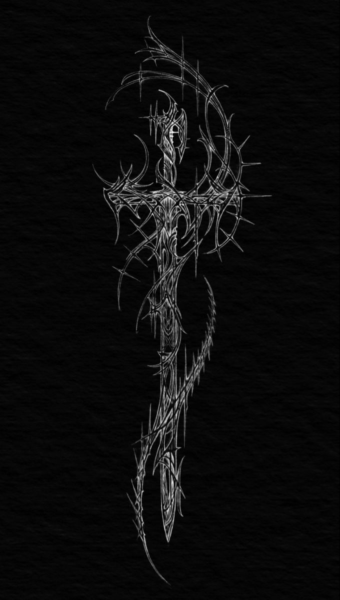 custom black cross wallpaper for iPhone devices