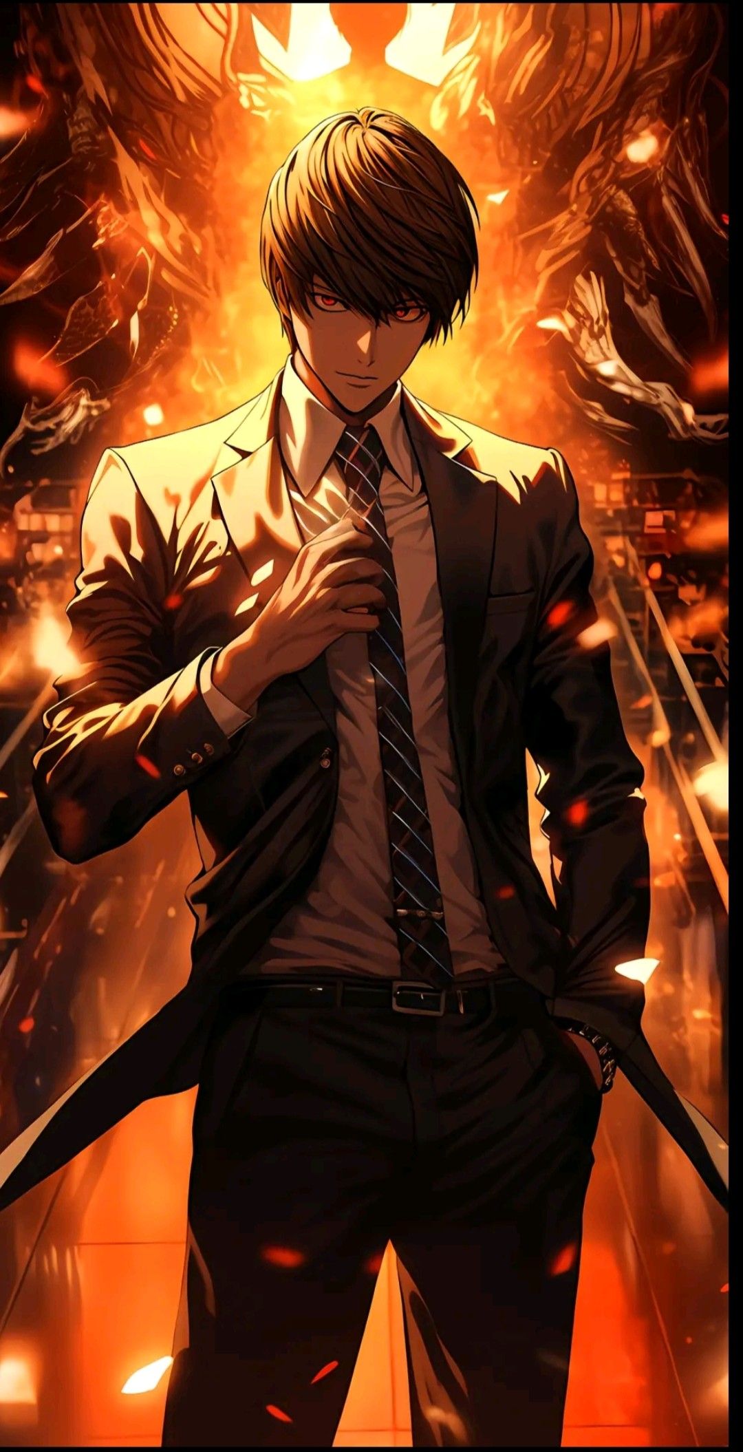 custom light yagami iPhone backgrounds