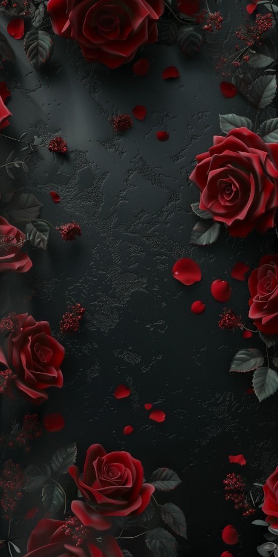 dark iPhone rose wallpaper aesthetics for devices