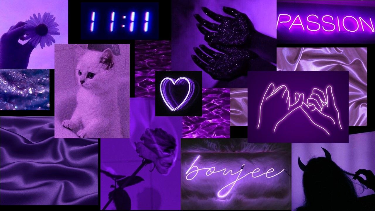 eye-catching iphone neon purple aesthetic wallpaper collections