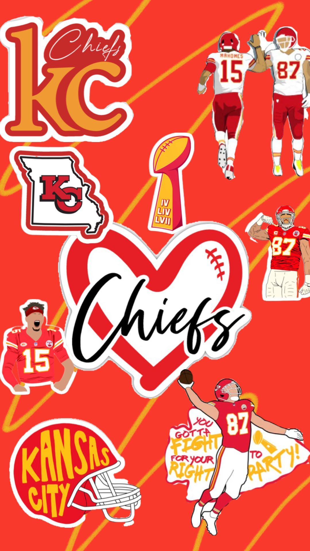 free chiefs wallpaper iphone downloads