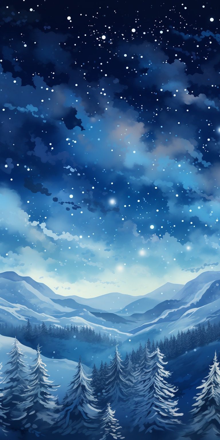 high-resolution winter wallpaper iphone