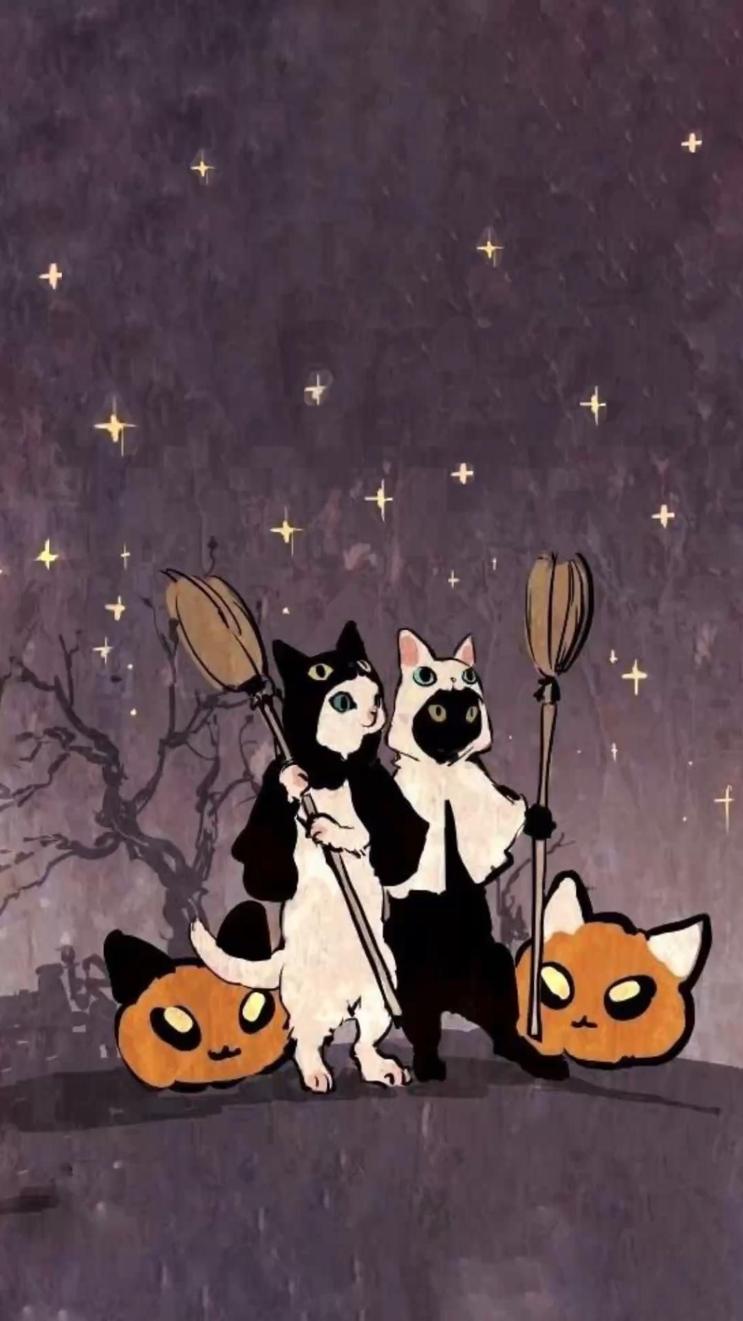 horror-themed lock screen Halloween wallpaper for iPhone