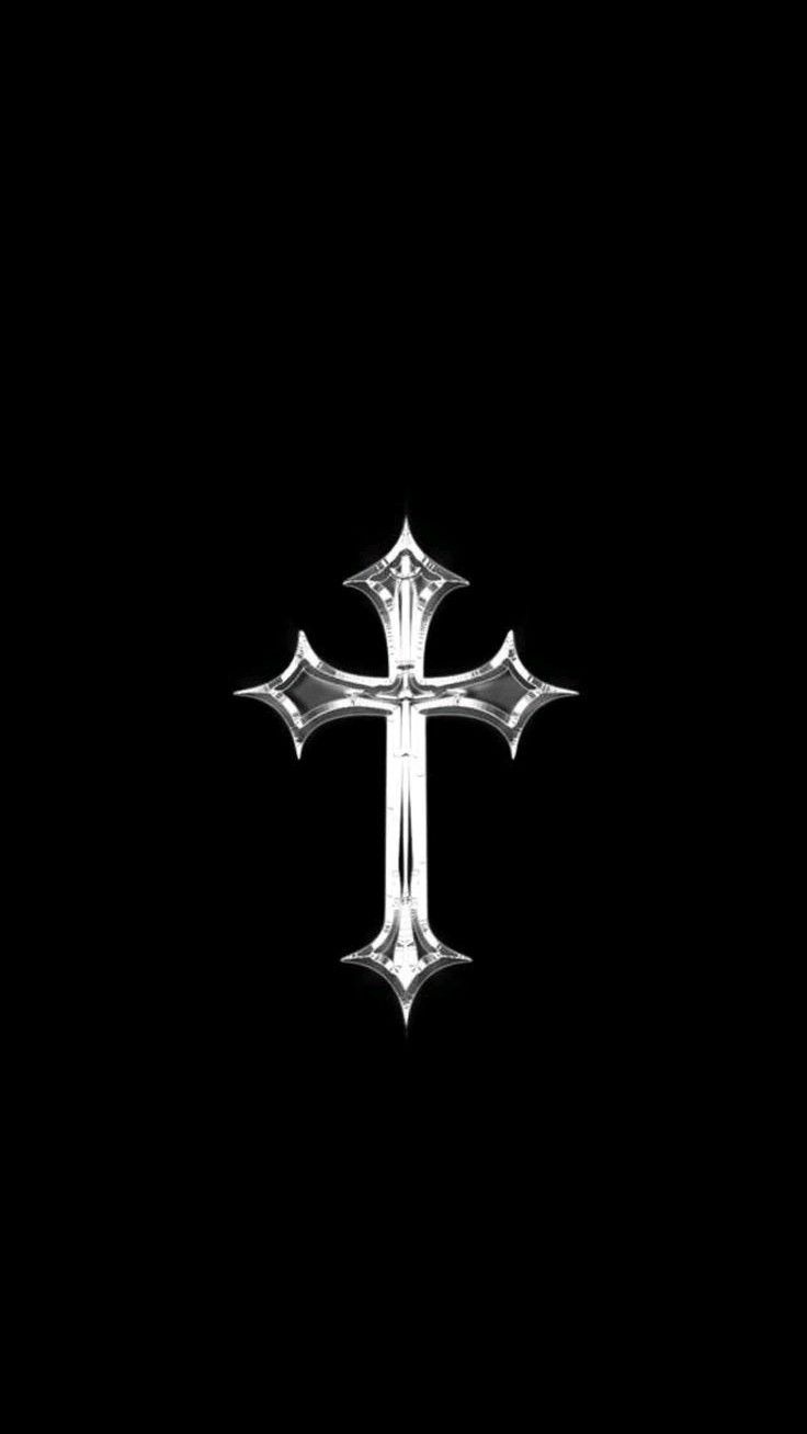 iphone black cross wallpaper 0026