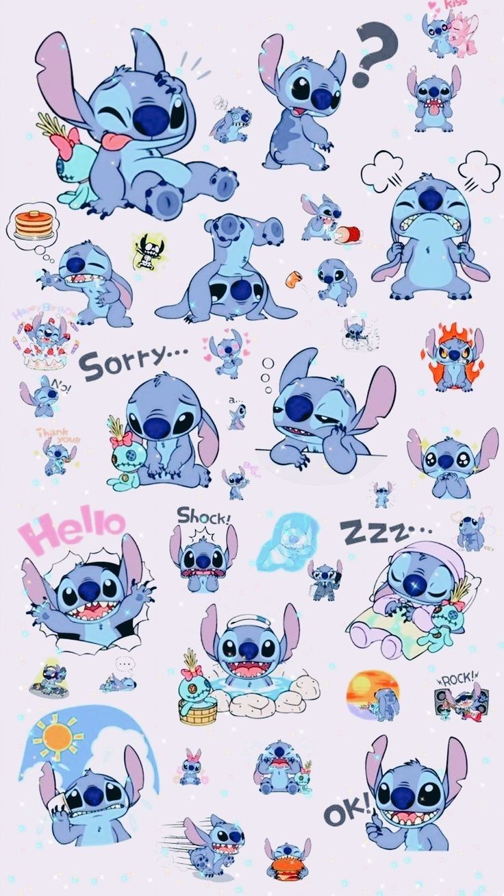 iphone cute adorable stitch wallpaper 0022