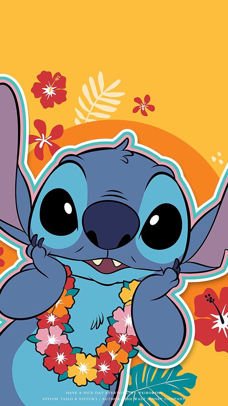 iphone cute adorable stitch wallpaper 0066