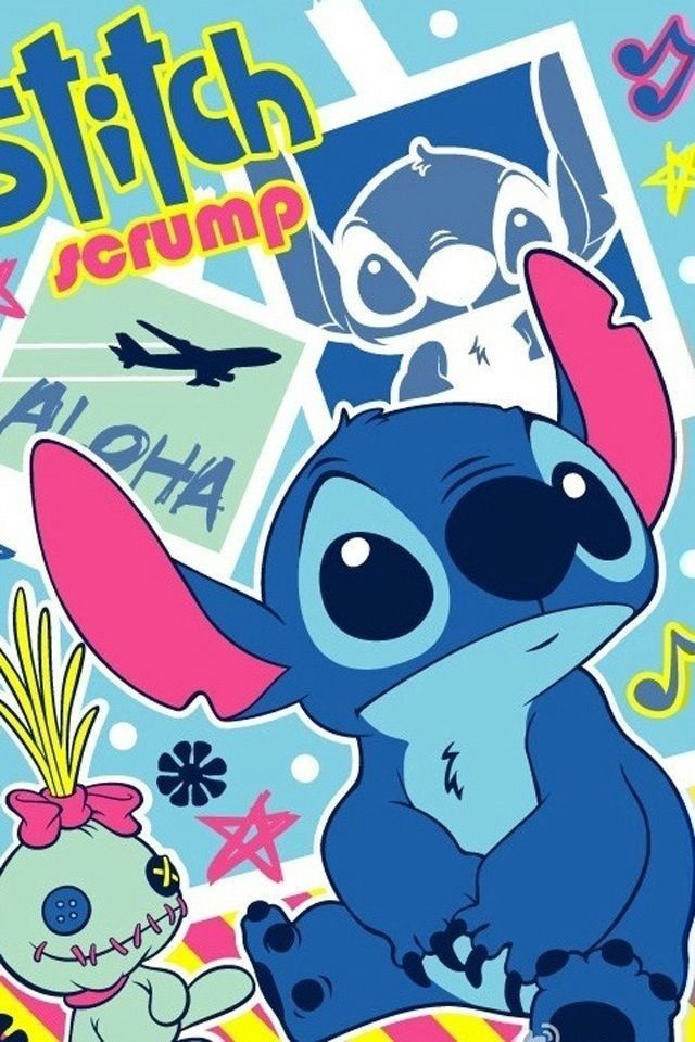 iphone cute adorable stitch wallpaper 0096