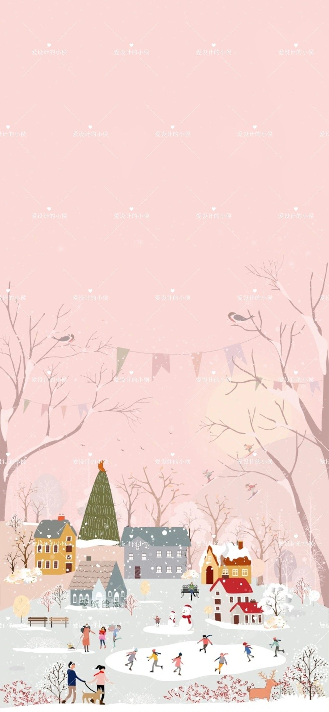 iphone lock screen cute christmas wallpaper 0024