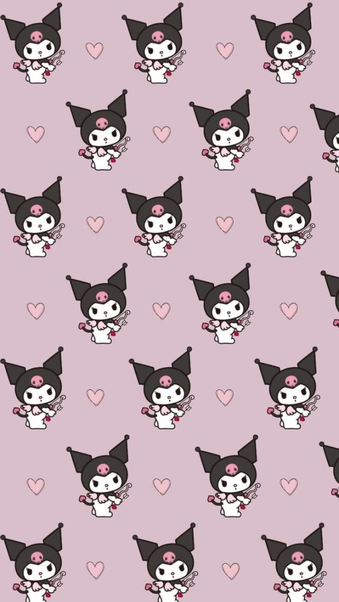 iphone my melody and kuromi wallpaper 0089