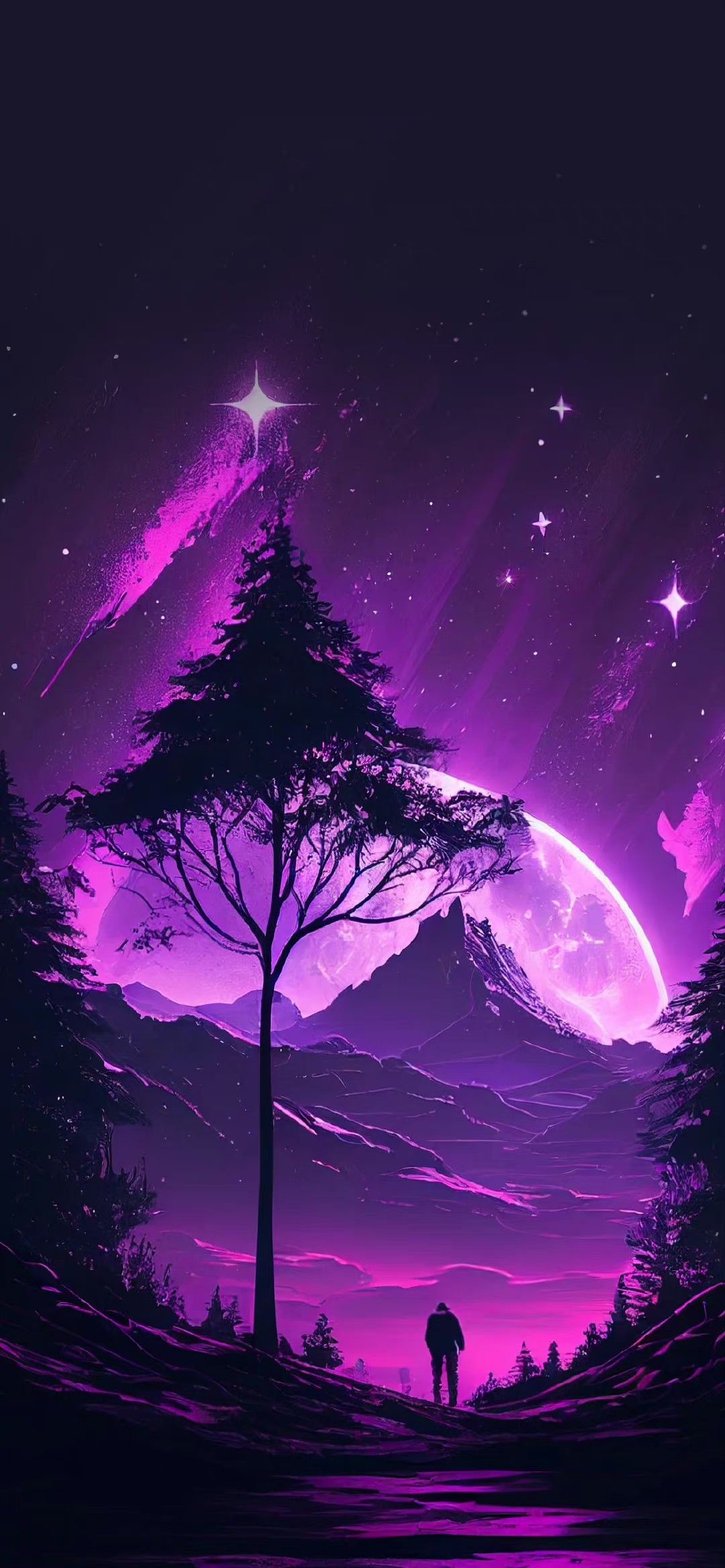 iphone neon purple aesthetic wallpaper showcase