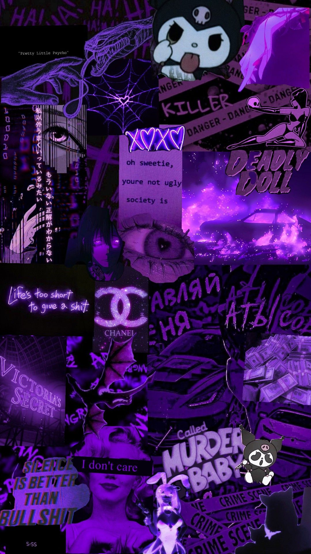 iphone neon purple aesthetic wallpaper 0037