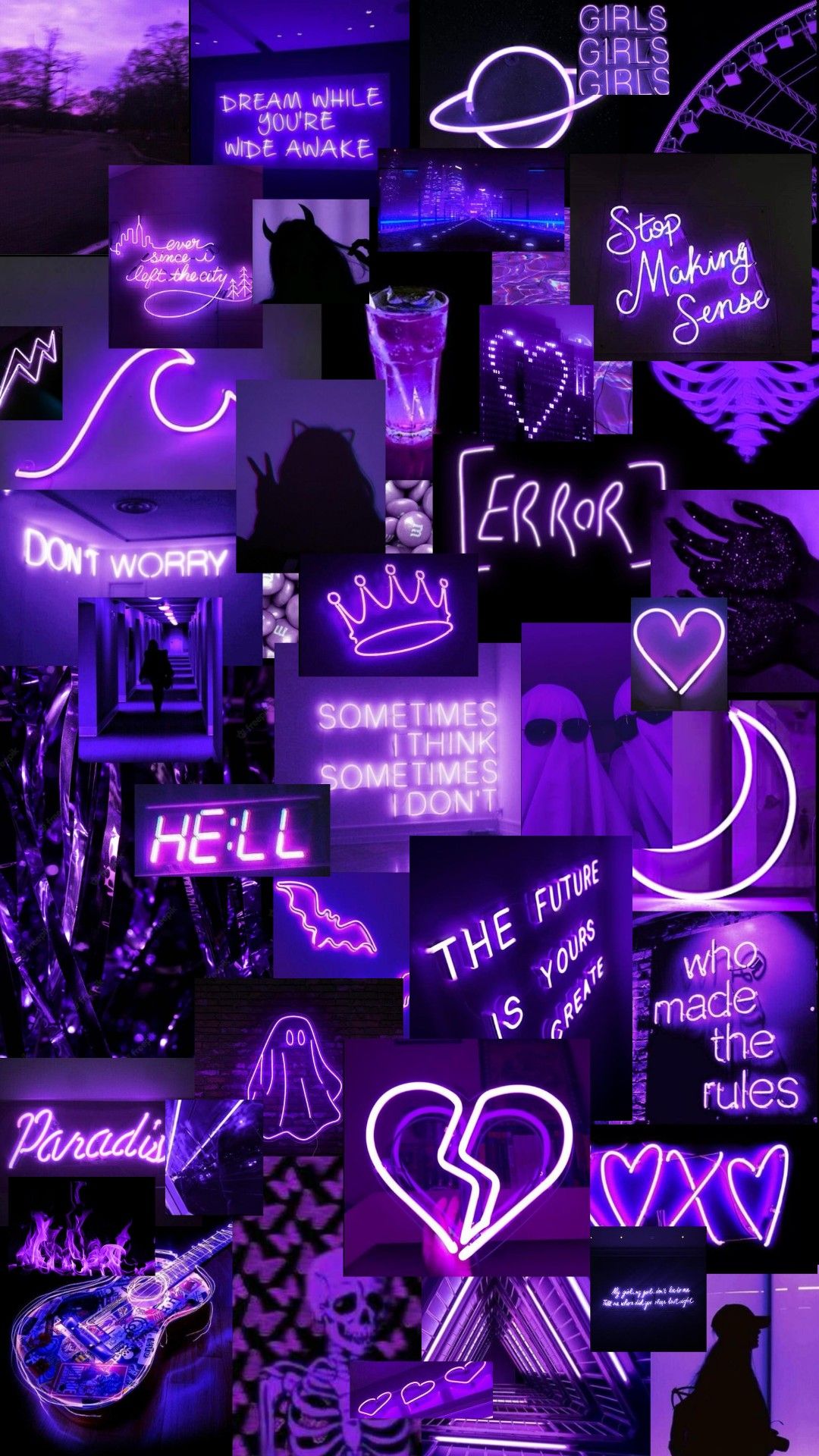 iphone neon purple aesthetic wallpaper 0054