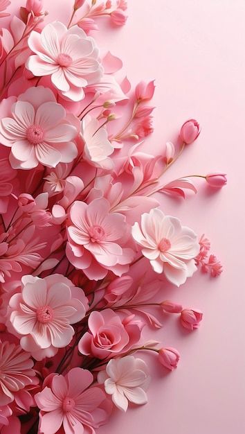 iphone pink flower wallpaper 0070