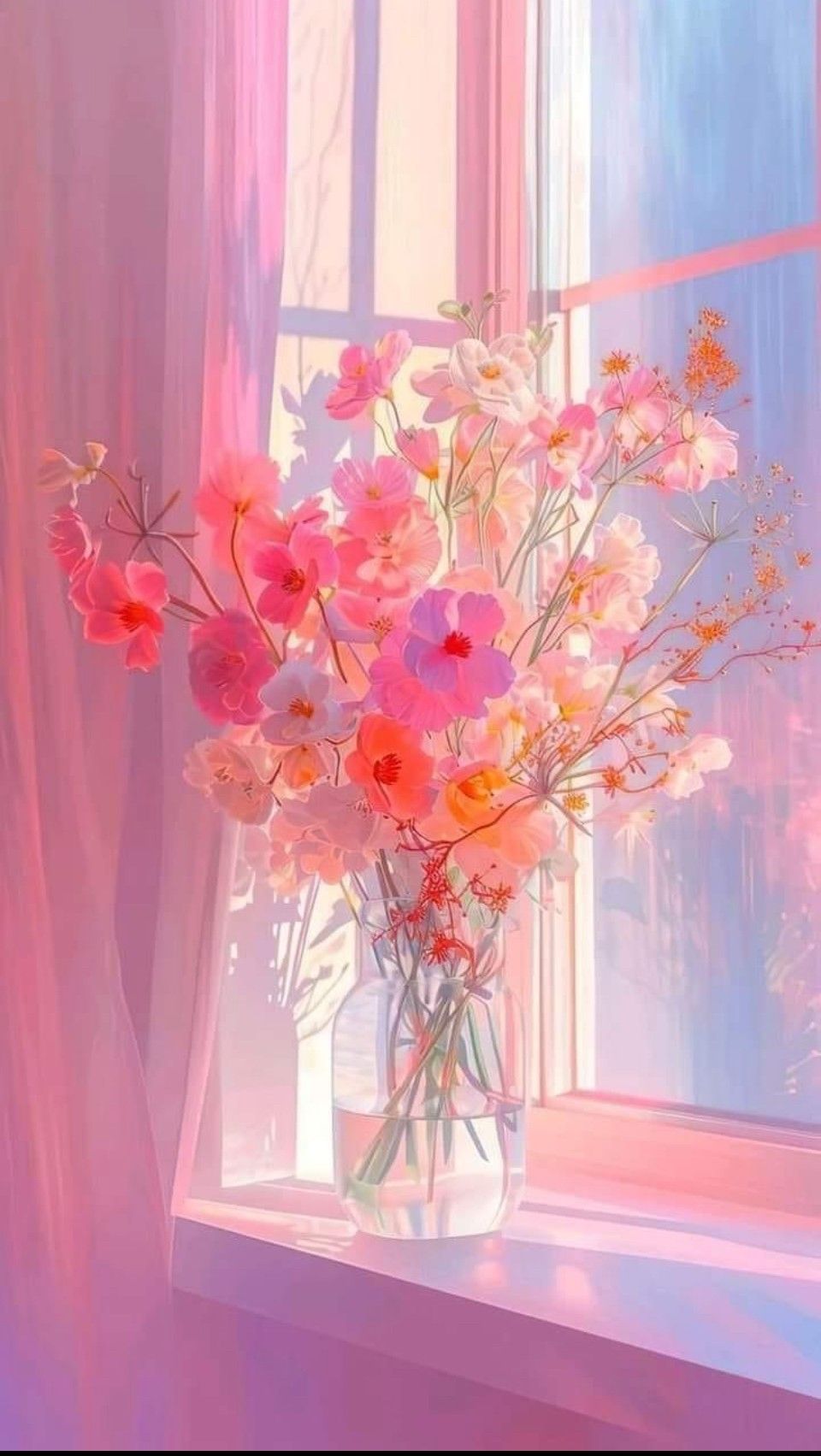 iphone pink flower wallpaper 0078