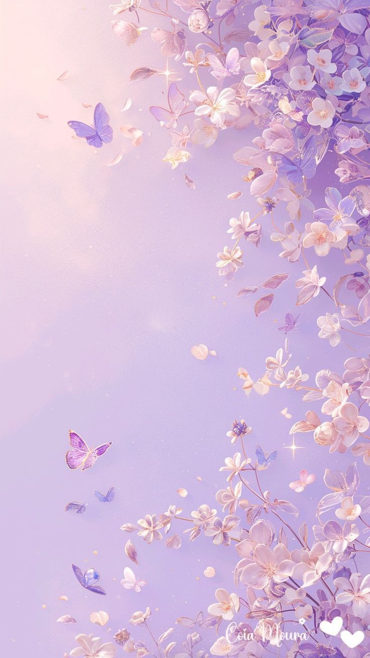 iphone purple butterfly wallpaper 0044