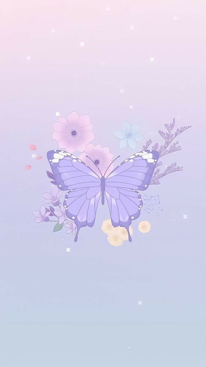 iphone purple butterfly wallpaper 0089