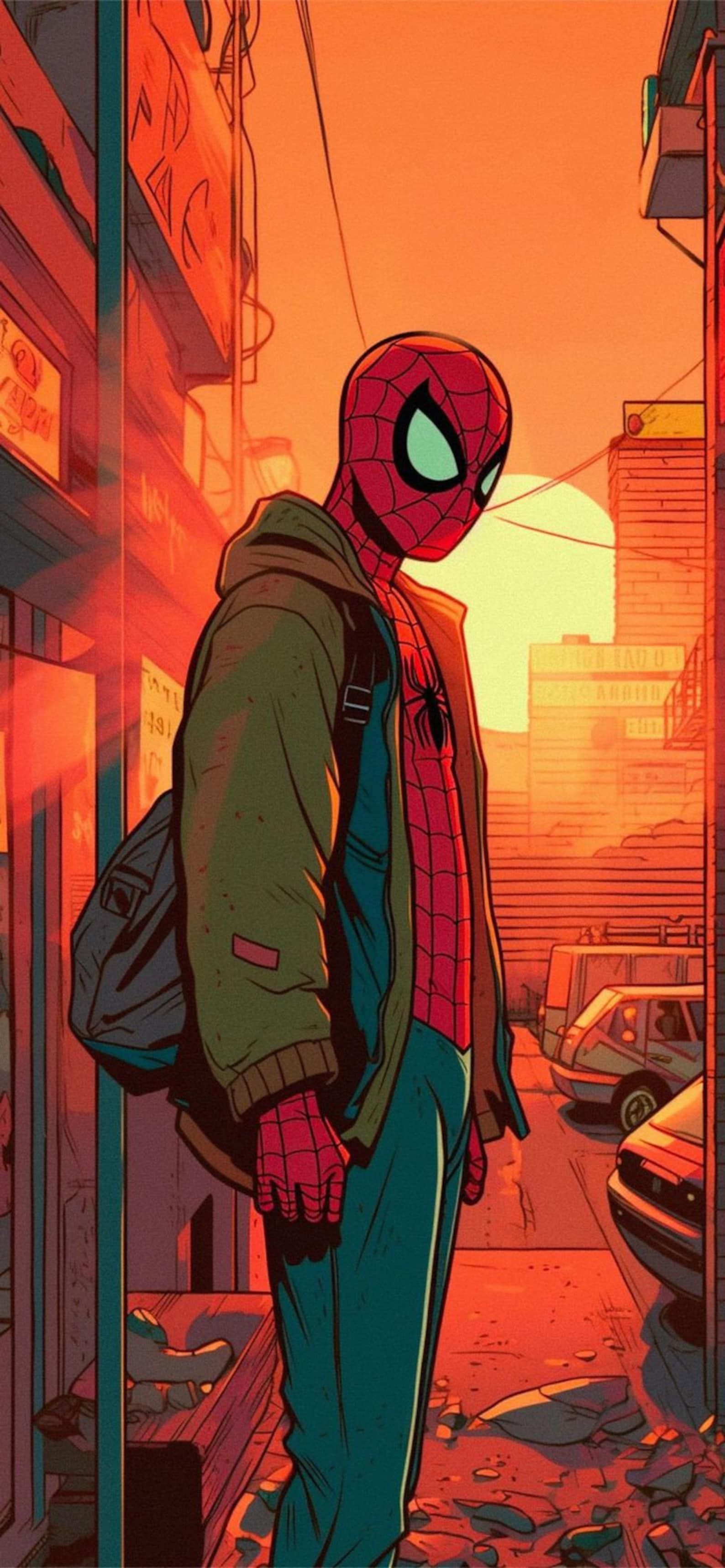 iphone spider man wallpaper