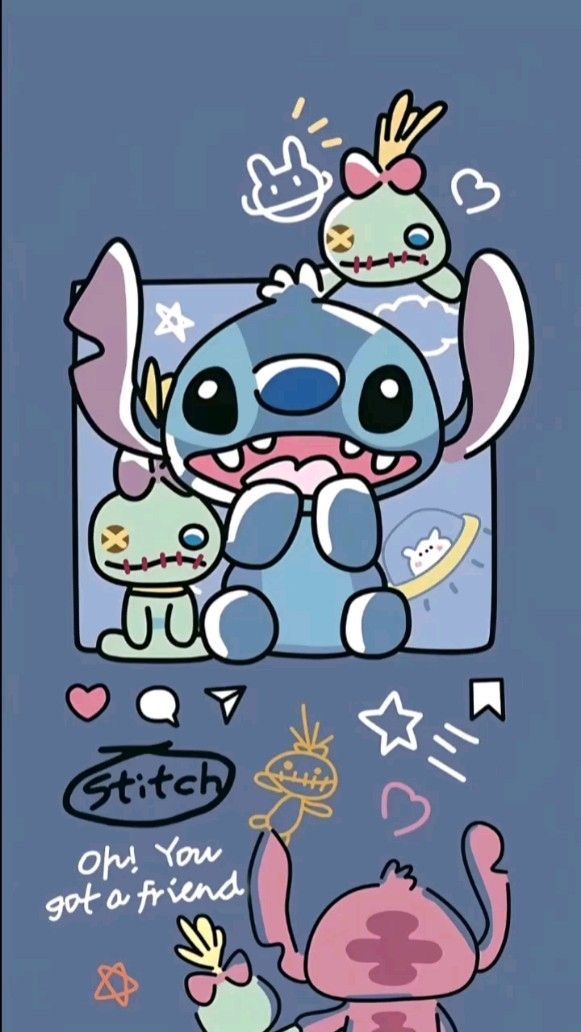 iphone stitch wallpaper for kids