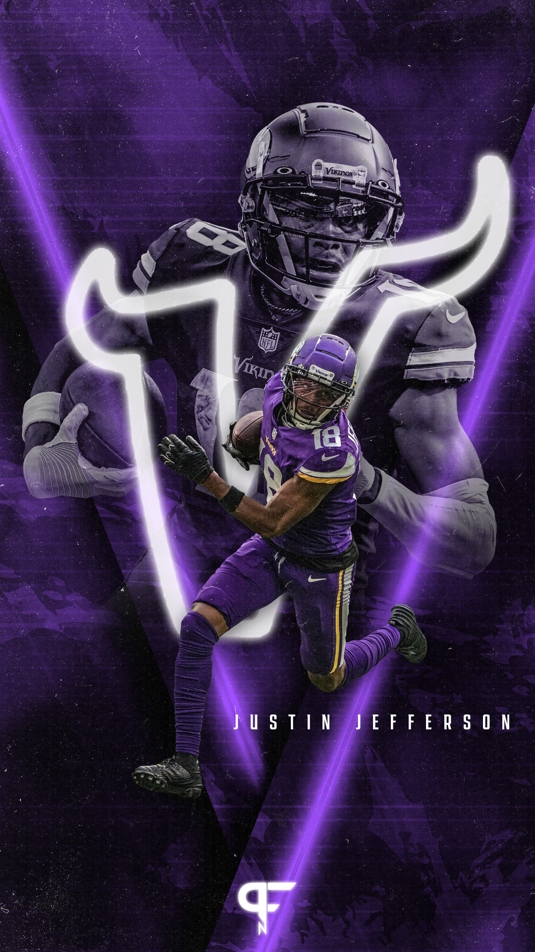 justin jefferson sports wallpaper iphone