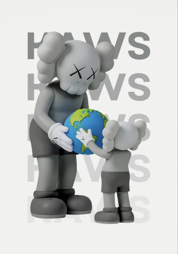 kaws themed wallpaper iphone