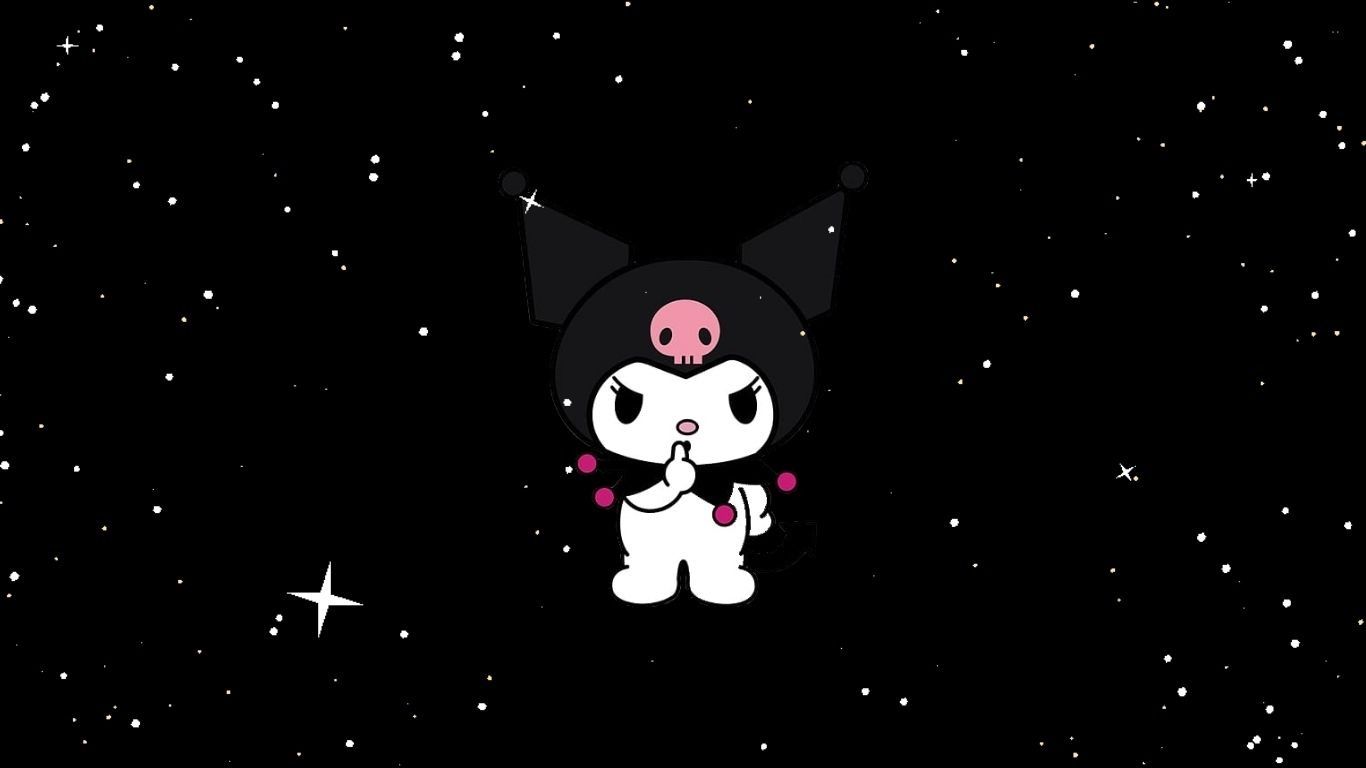 kuromi wallpaper iphone dark mode