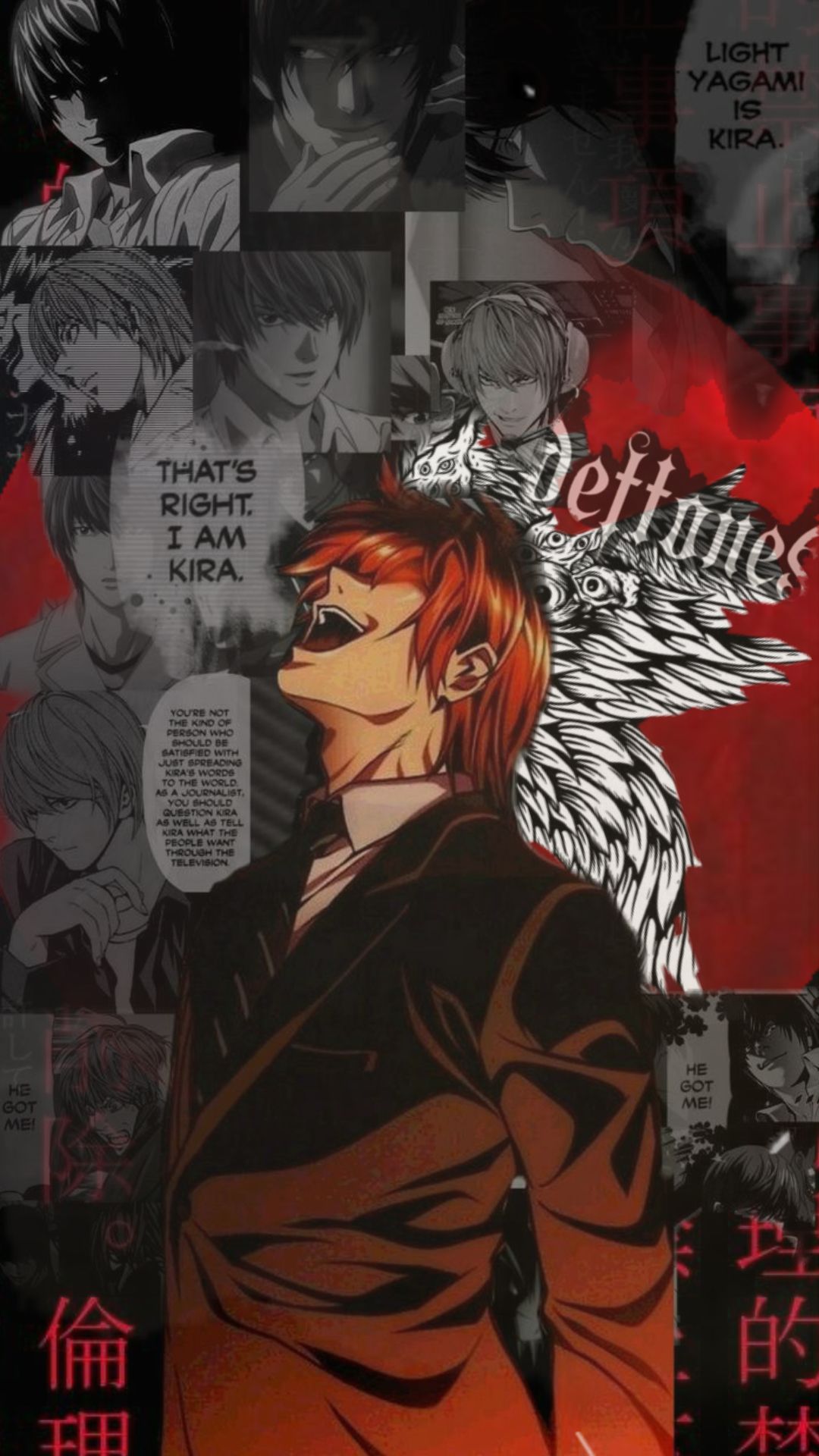 light yagami wallpaper for iPhone screens