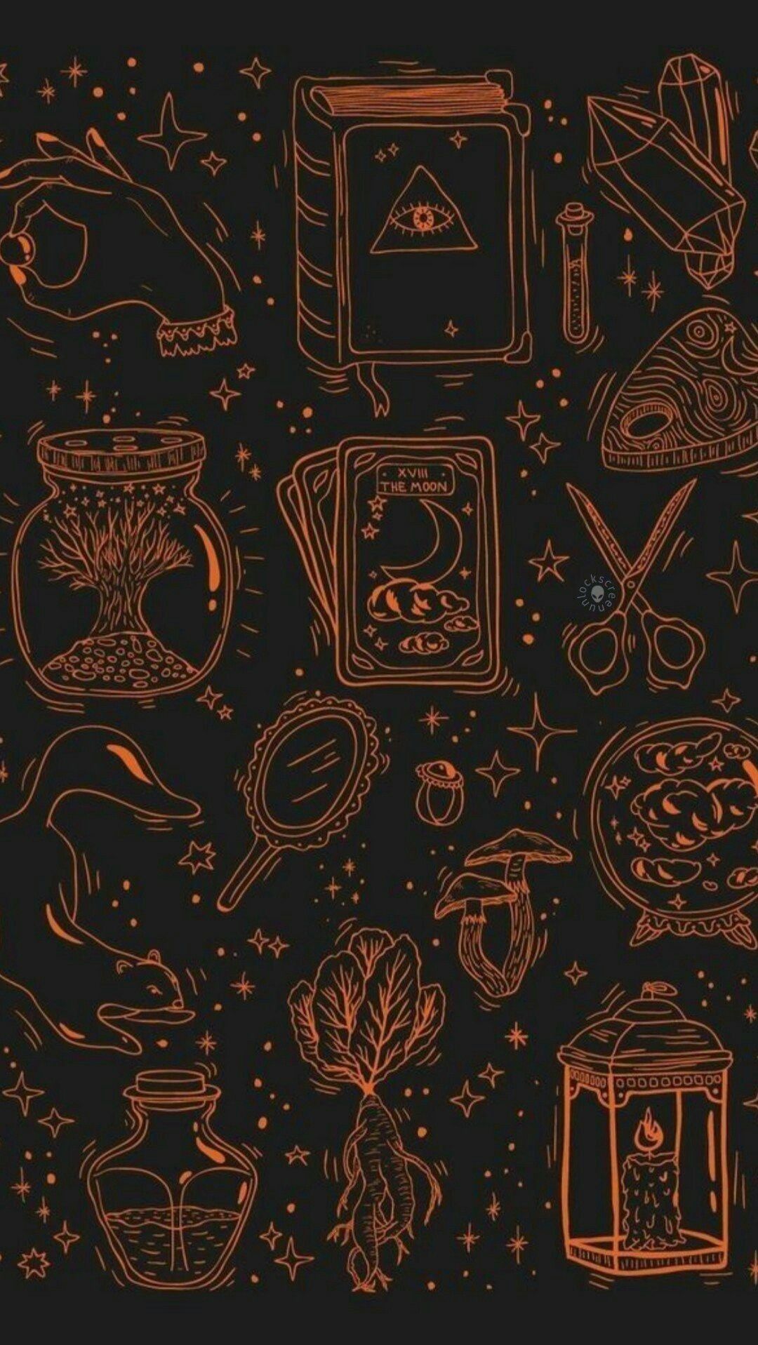 lock screen halloween iphone wallpaper 0086