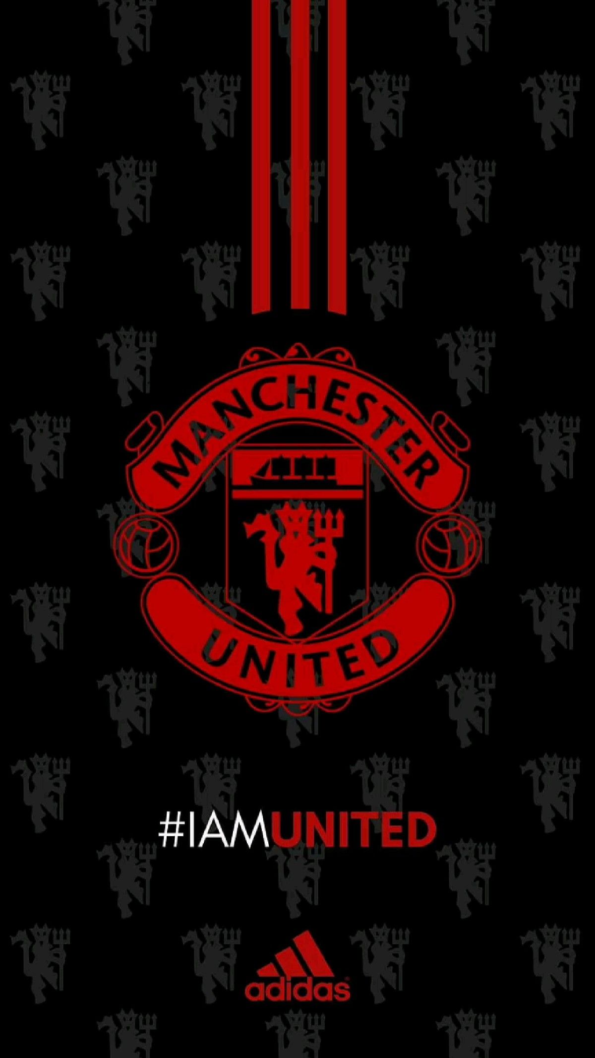 minimalist manchester united iphone wallpaper