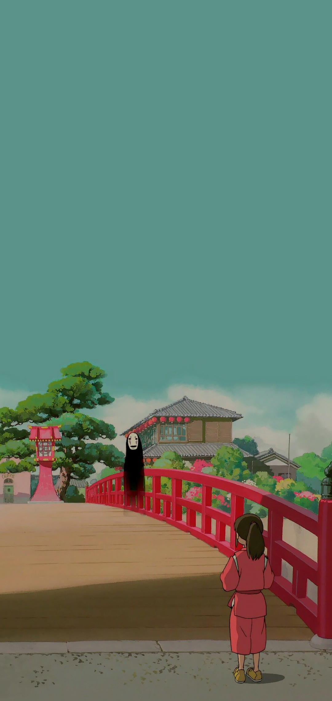 minimalist spirited away wallpaper iphone