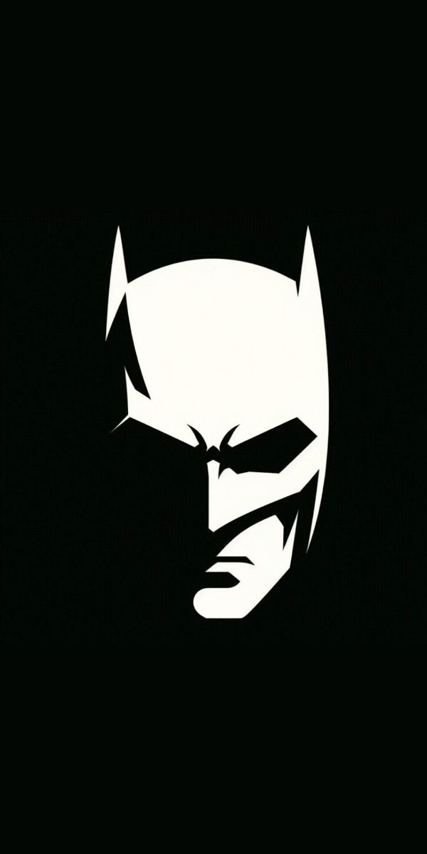 minimalistic batman iphone wallpaper