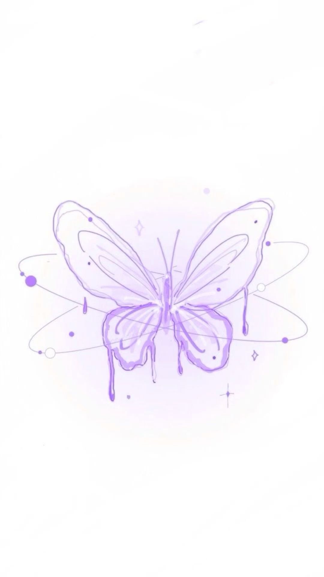 minimalistic iphone purple butterfly wallpaper styles