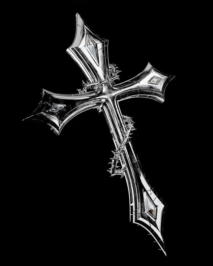 modern black cross designs for iPhone wallpaper