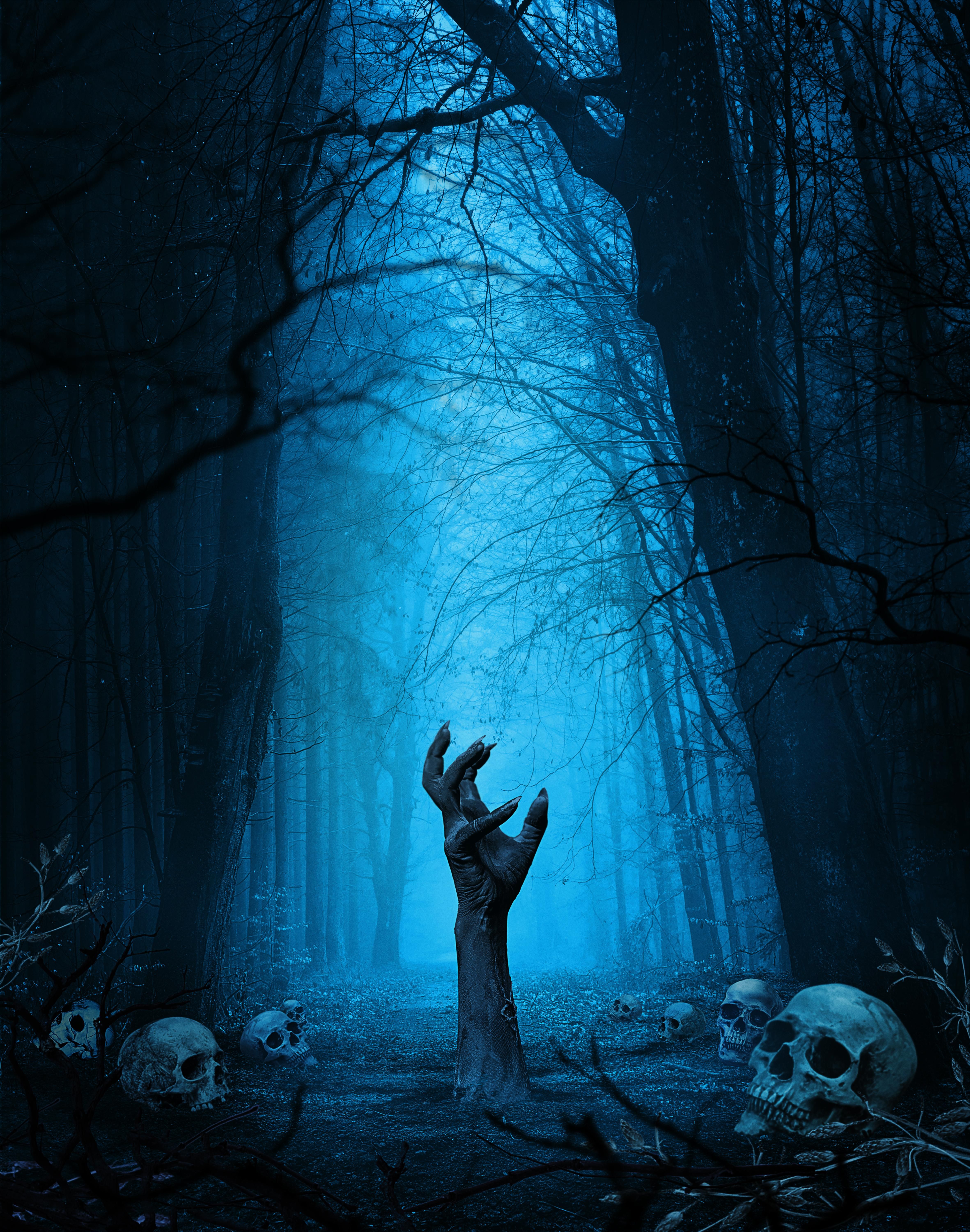 modern scary halloween wallpaper iphone art