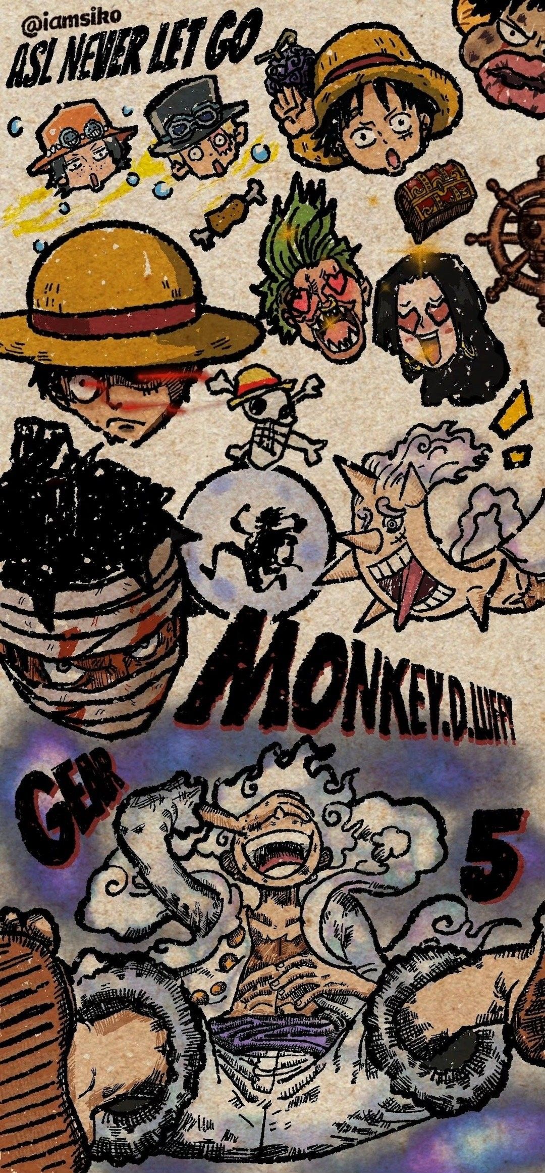 one piece wallpaper iphone 0054