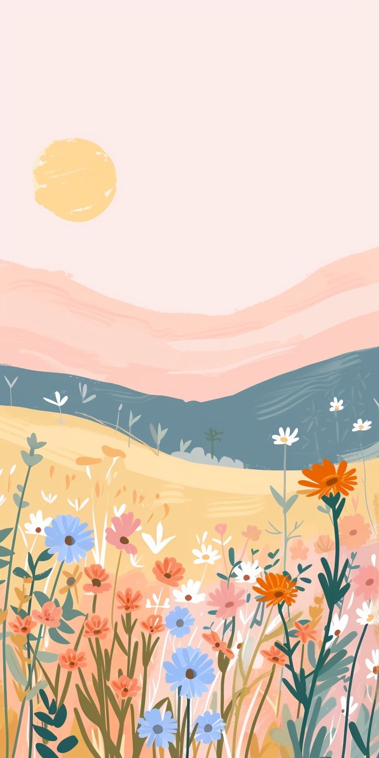 pastel cute spring iphone wallpaper designs