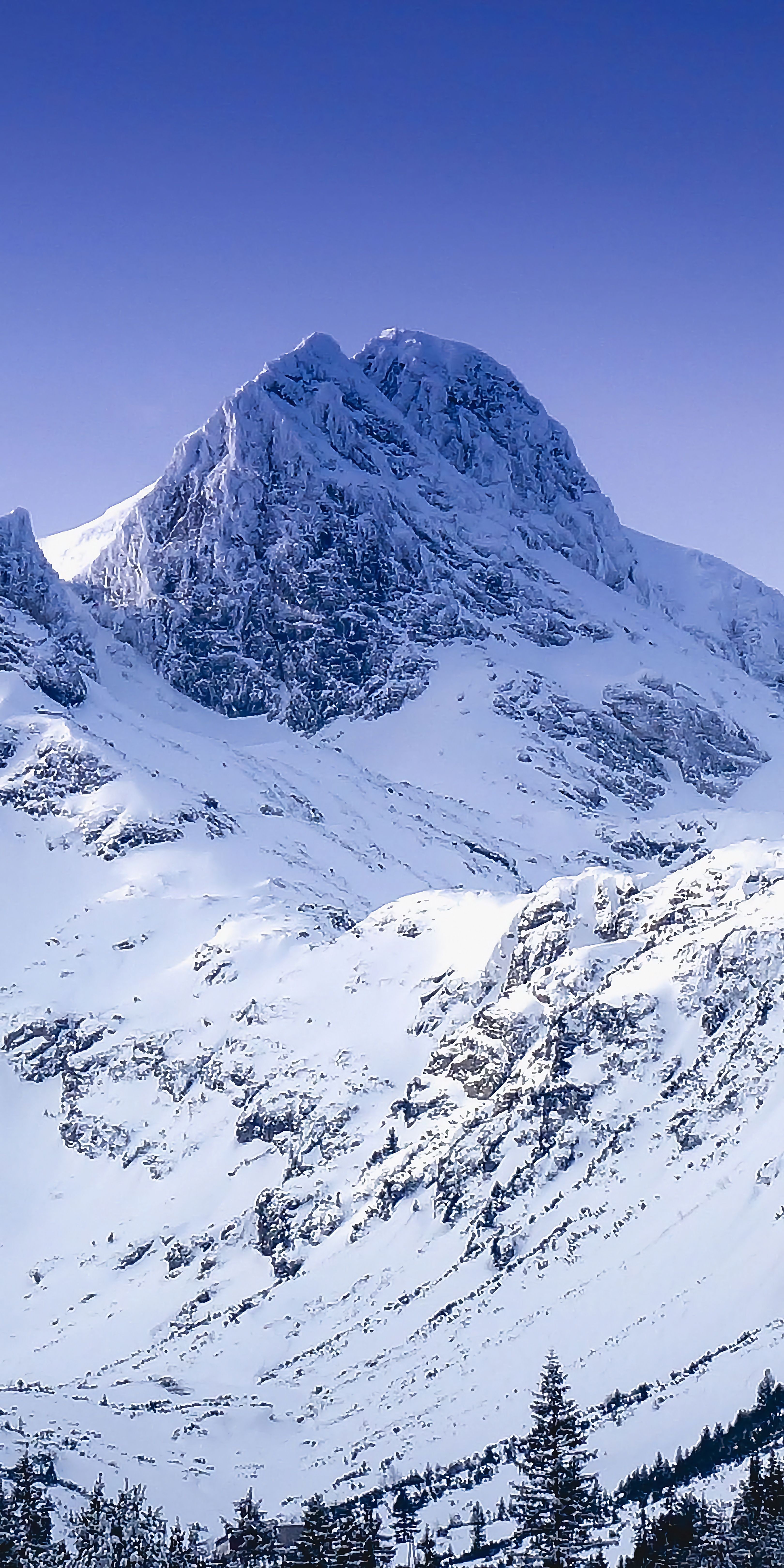 snowy landscape winter iPhone wallpaper 4k