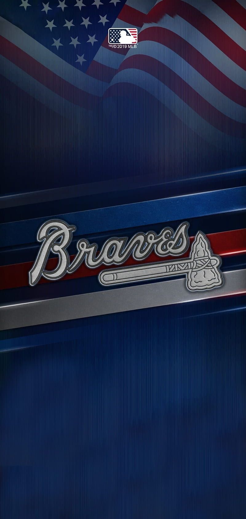 stylish atlanta braves iphone wallpaper