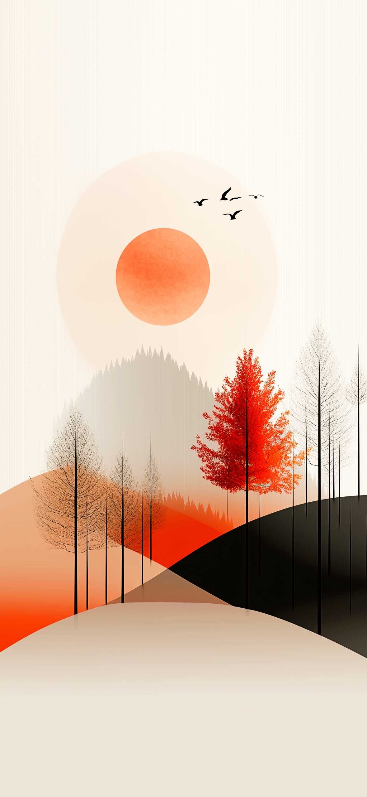 tree landscape backgrounds for iphone