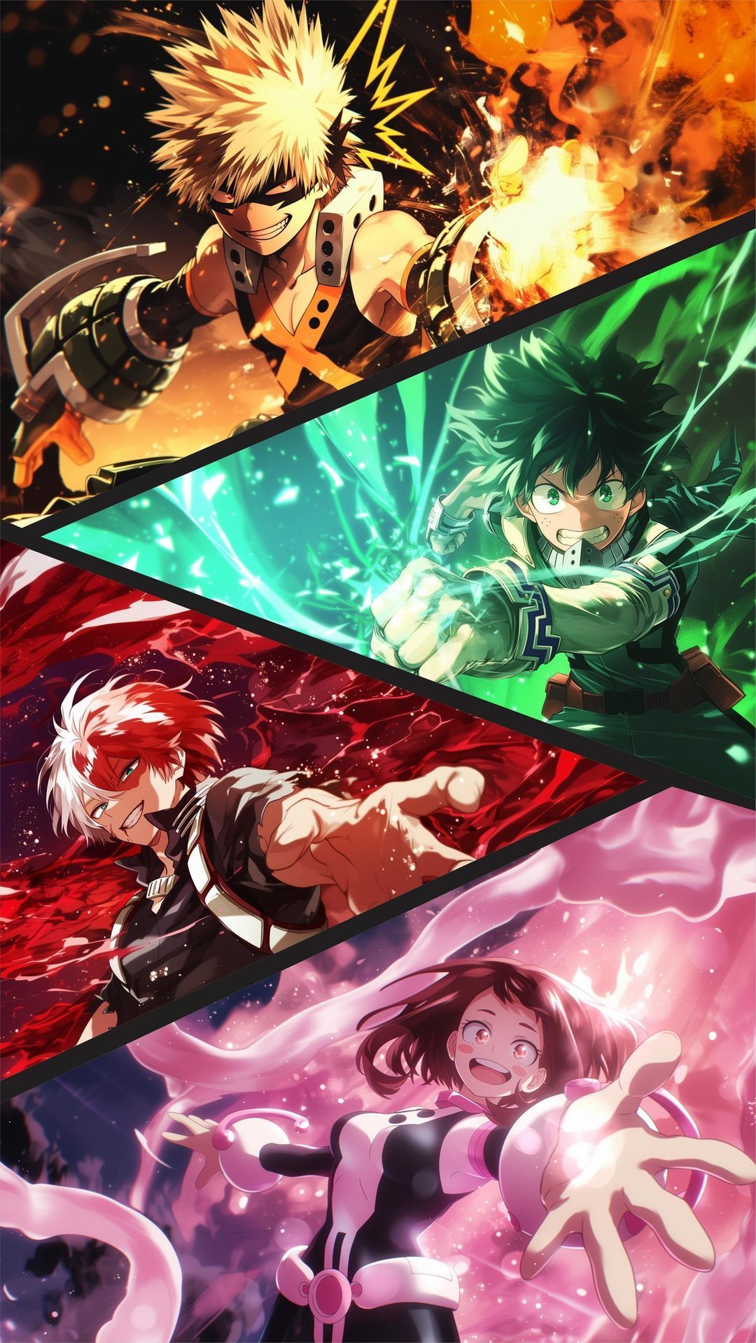 unique my hero academia iphone wallpaper