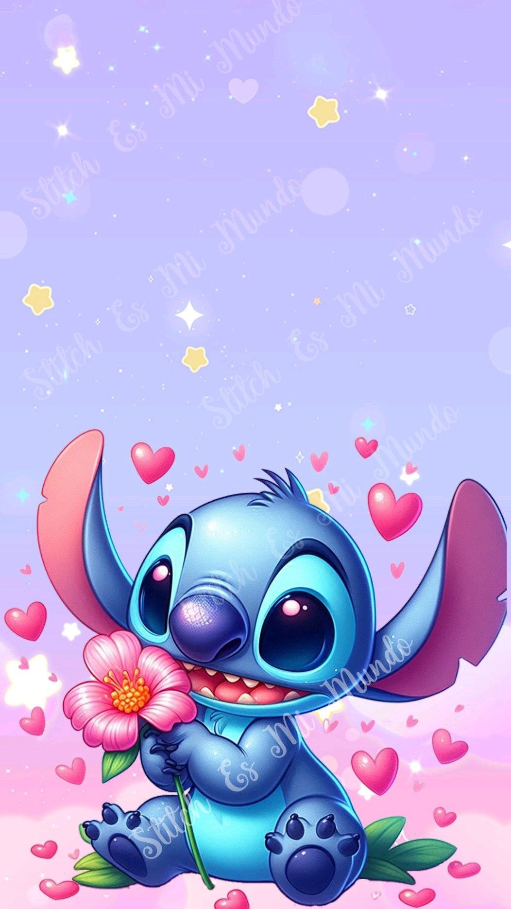 vibrant cute stitch wallpaper for iPhone