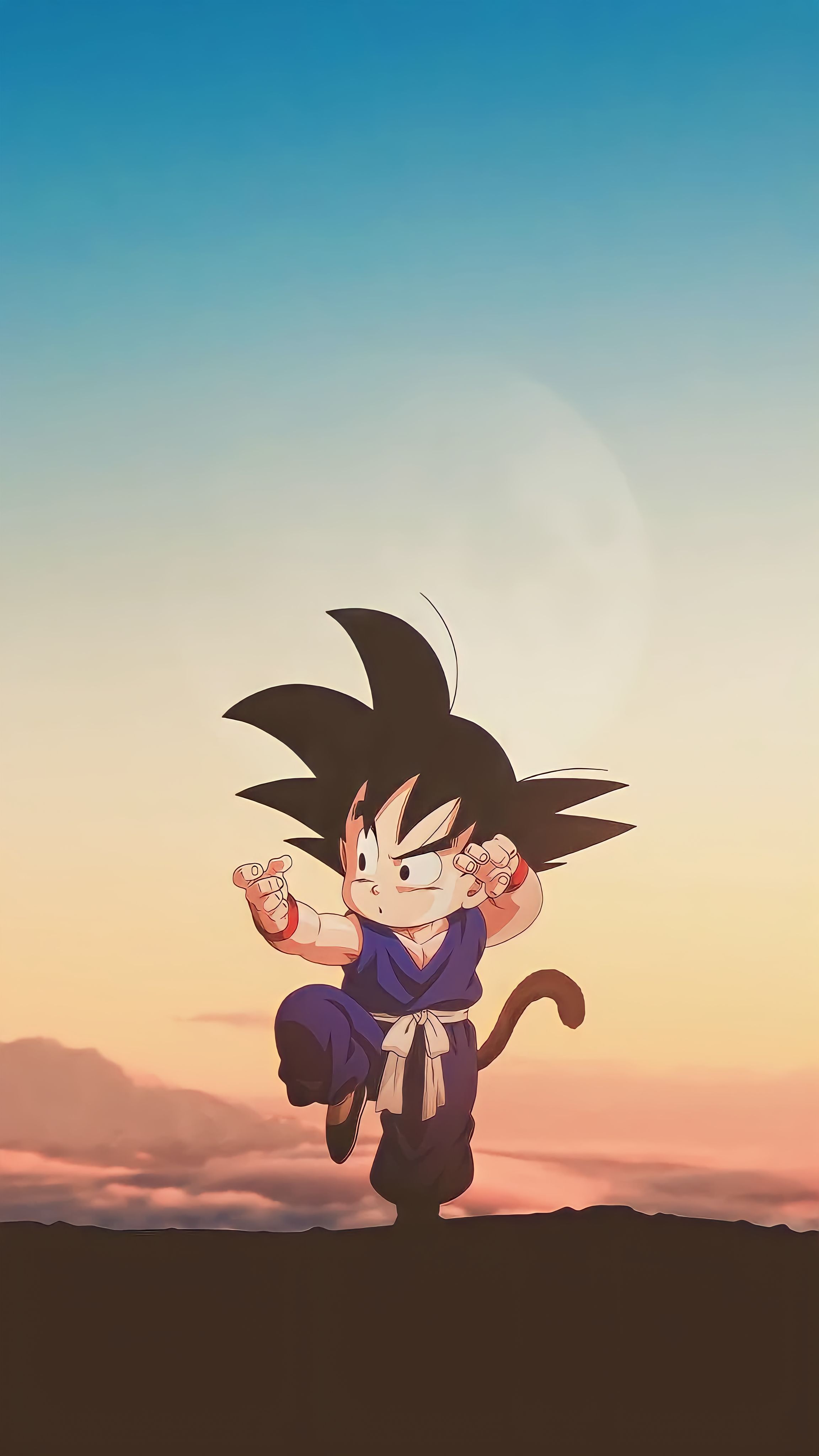 vibrant Goku wallpaper for iPhone.