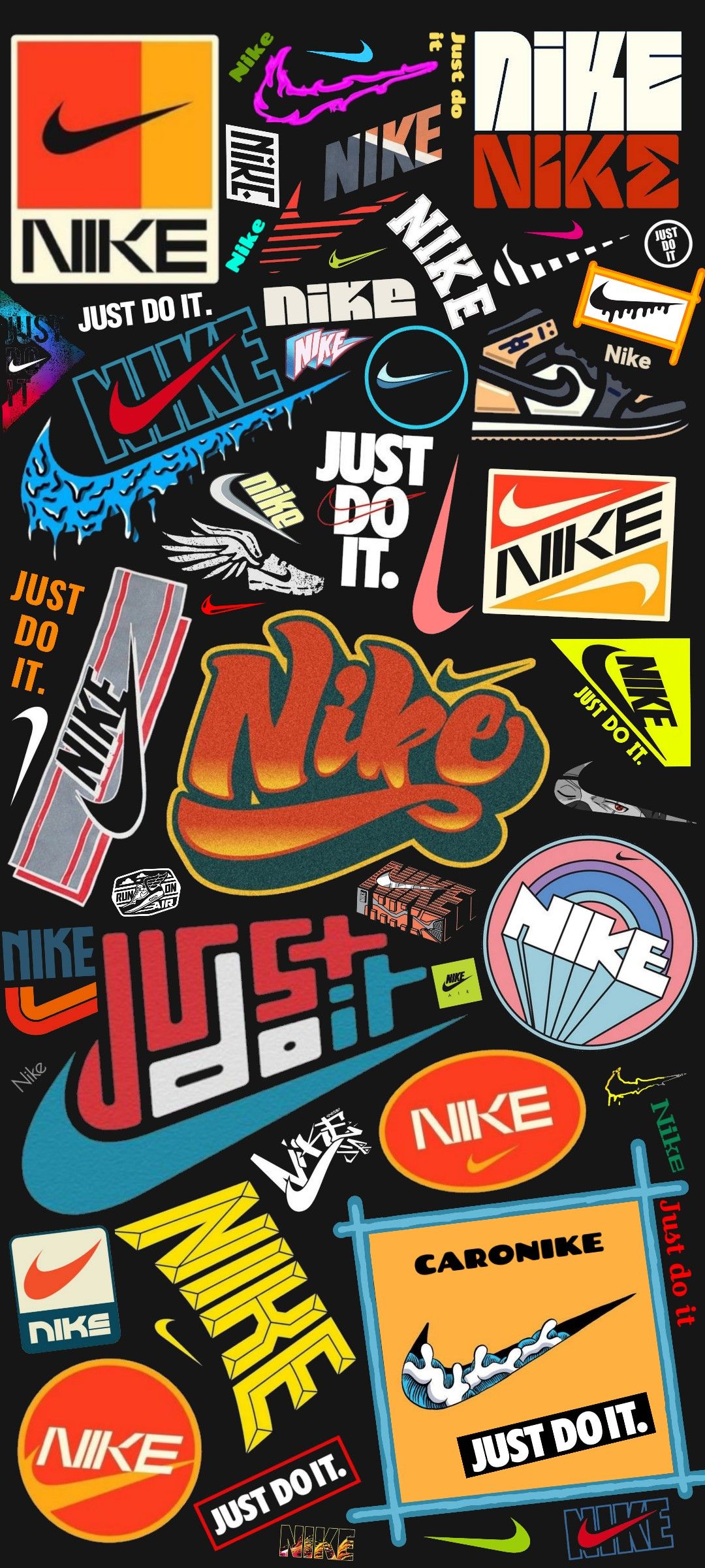 vibrant nike wallpaper options for iphone