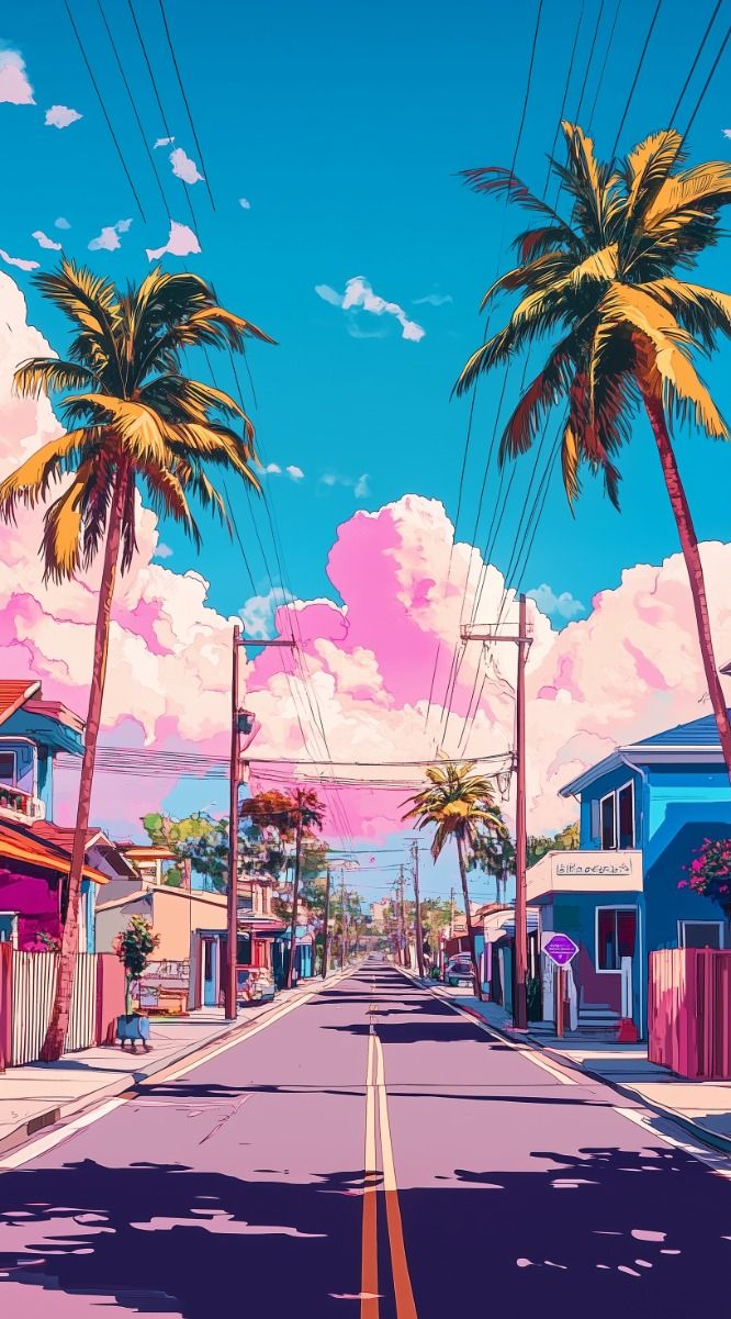 vibrant vaporwave iphone wallpaper themes